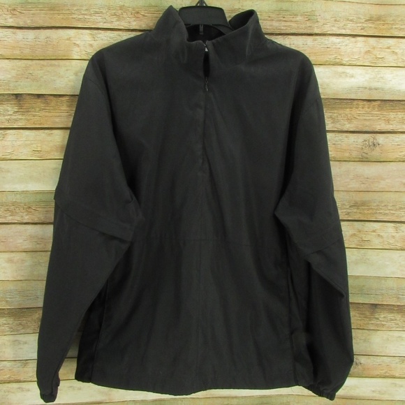 Weatherproof Black 1/4 Zip Pullover Golf Jacket Men's L - Picture 1 of 16